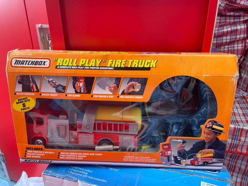 Matchbox Roll Play Fire Truck Carousell