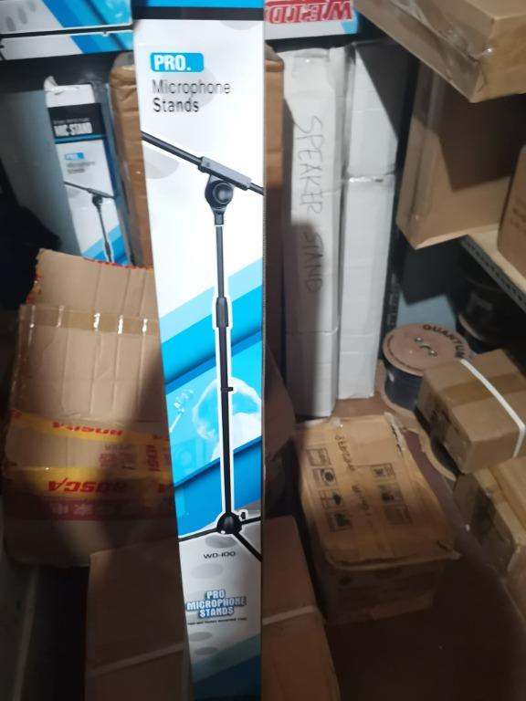 Microphone Stand (Category: Microphones) located in Quezon City. Submitted by ajmirzenterprises (Listing ID 1023565801, Image 1). Description: tripod microhone stand.