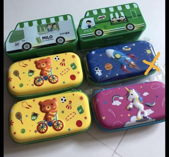 Milo lunch box pencil case hard case, Babies & Kids, Nursing & Feeding