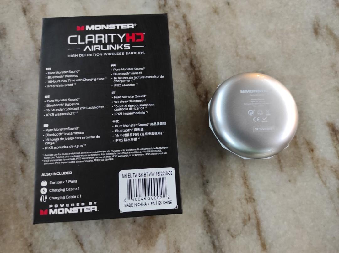 Monster clarity best sale hd airlinks review