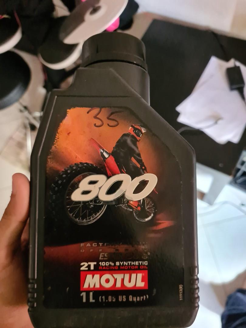 Motul 800 2T Synthetic Oil Premix, Motorcycles, Motorcycle Accessories on  Carousell