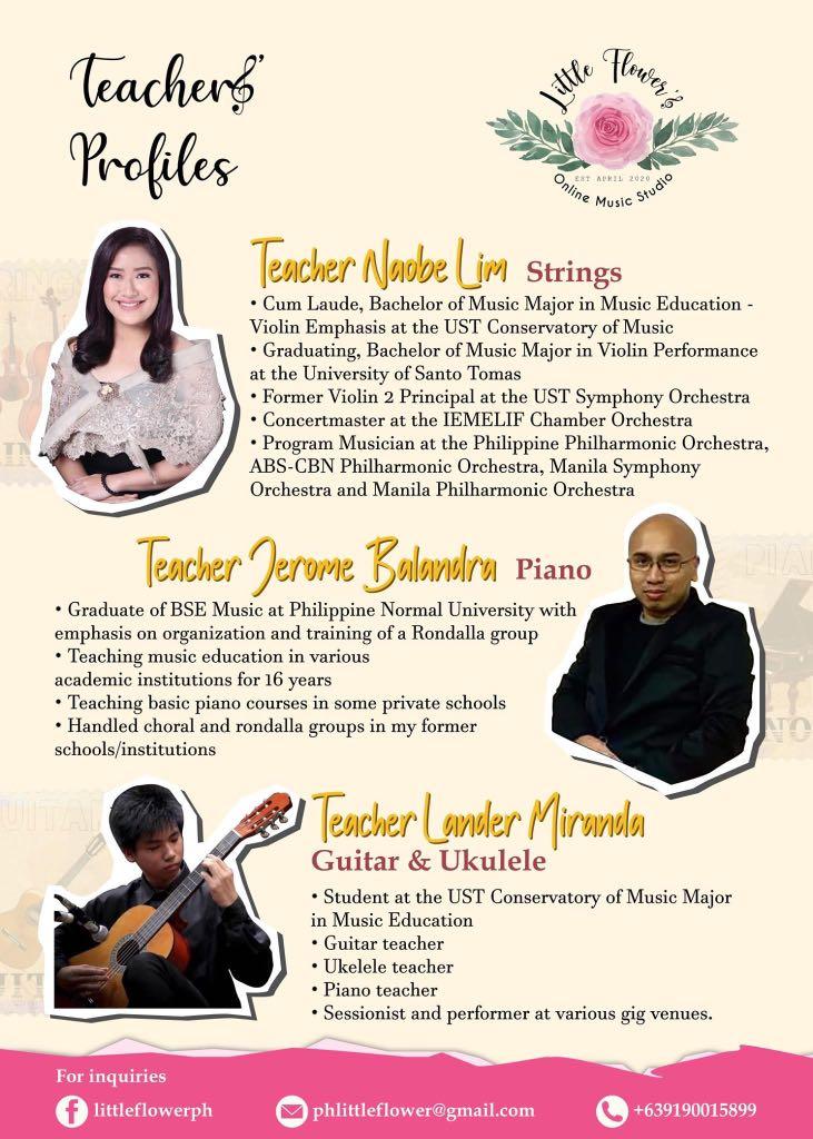 Guitar Lessons (Category: Musical Instruments) located in Iloilo. Submitted by skylab79 (Listing ID 1023568706, Image 1). Description: Kindly visit their IG/FB account for your inquiries. Little Flower’s Performing Arts Academy. Offers online, face to face and home service music lesson. Thank you and God bless! 🌸🎶.