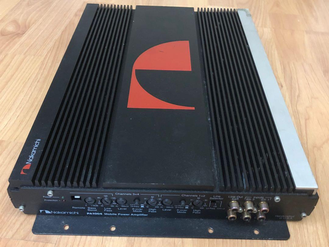 Nakamichi PA1004 4x100W car amplifier. Handcrafted in USA. Full