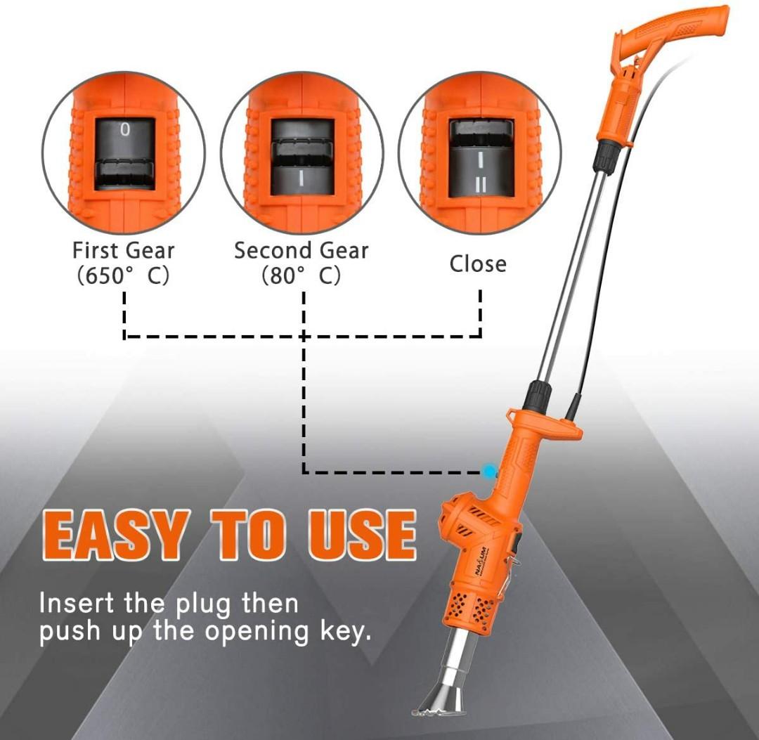 NASUM Weed Burner Electric Weed Killer Thermal Weeding Stick, BBQ