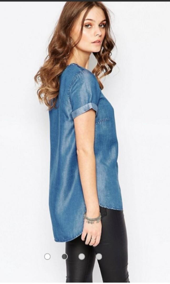 new look denim top