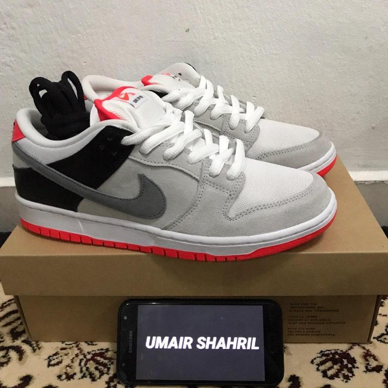 Nike SB Dunk Infrared, Men's Fashion, Footwear, Sneakers on Carousell