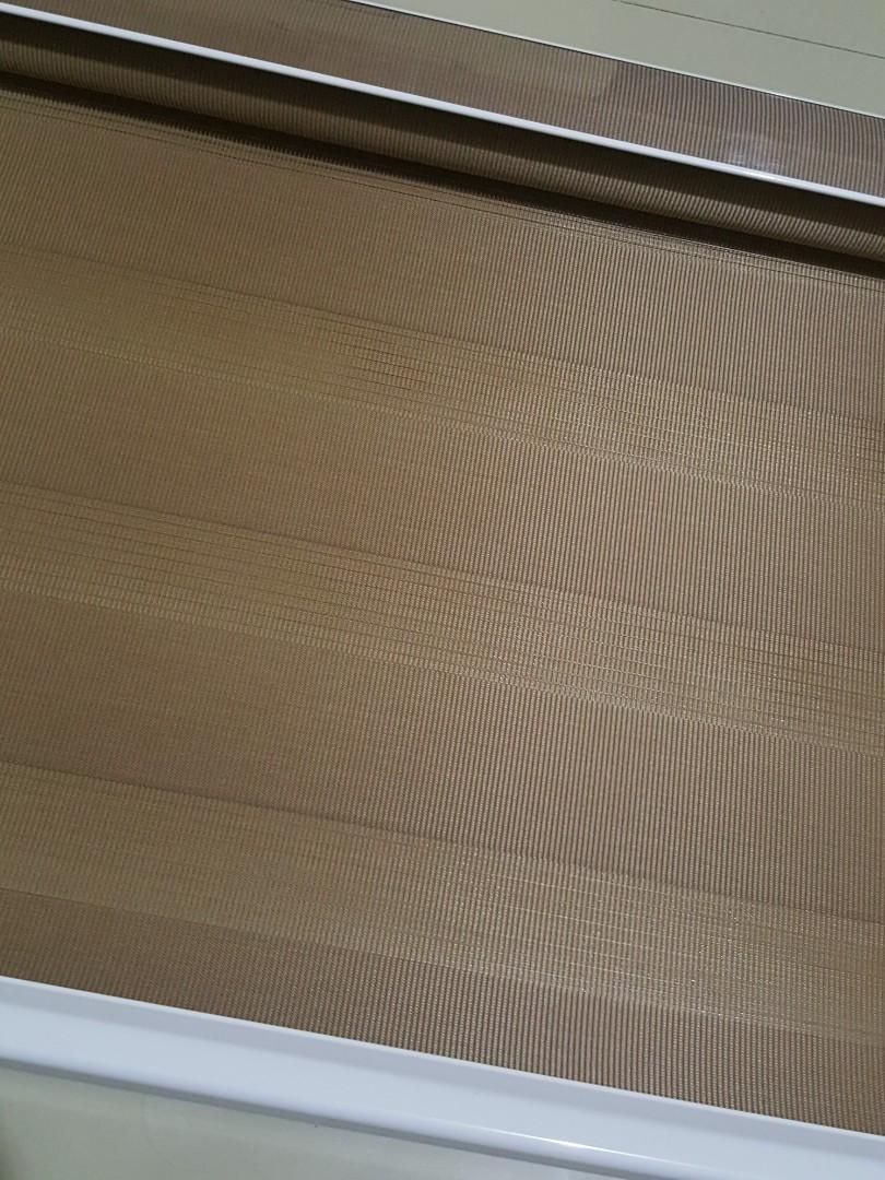 On sale! Korean blinds (Category: Cleaning Tools & Supplies) located in Pasig City. Submitted by cool_finds (Listing ID 1023397956, Image 2). Description: shift to the trending Korean blinds and get this for a very affordable price. p1550 only. details: size: 52in W x 54in L description: natural series- Brown complete set with tox, screws and brackets..