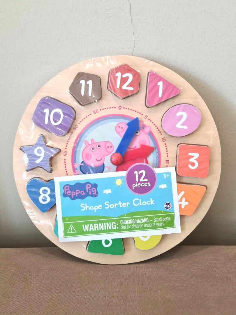 peppa pig clock puzzle