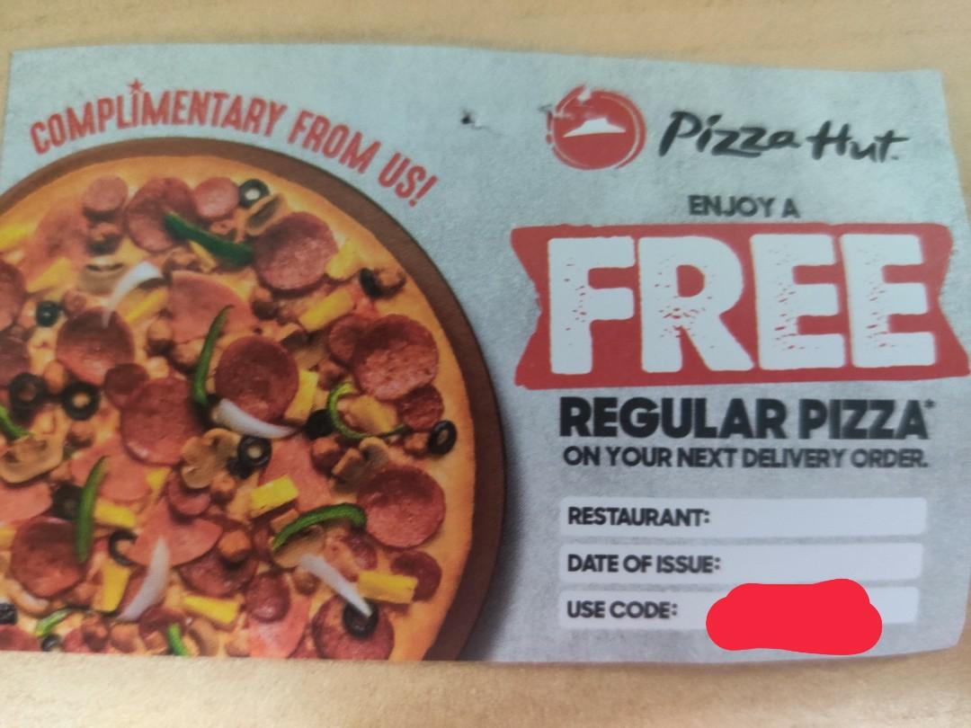 Pizza hut - free regular pizza, Tickets & Vouchers, Vouchers ...