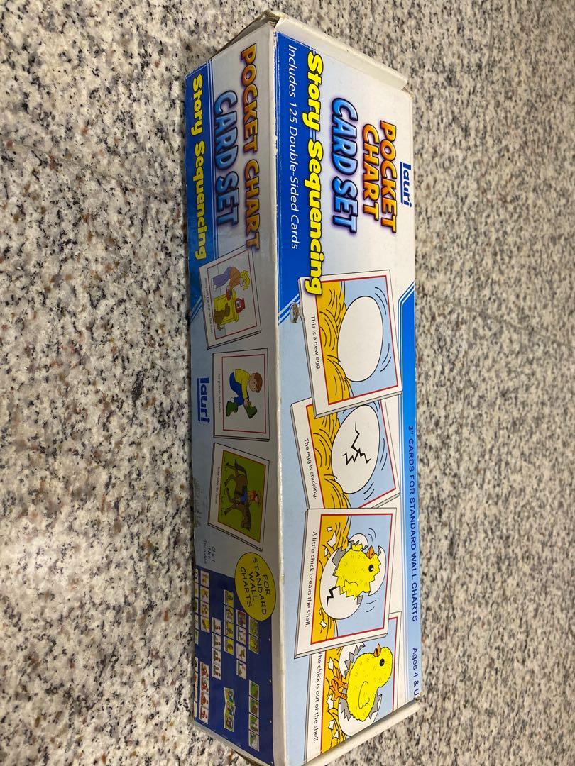 Pocket chart & pocket chart card set, Hobbies & Toys, Stationery