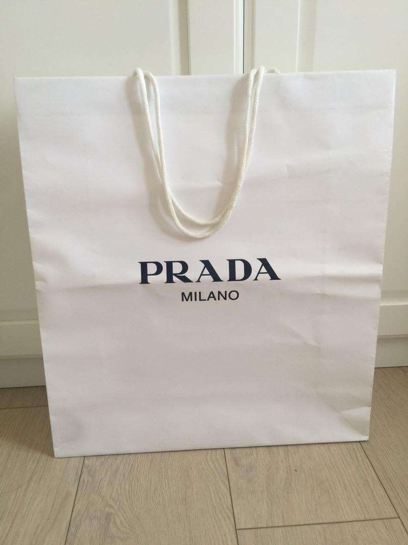 prada paper bag