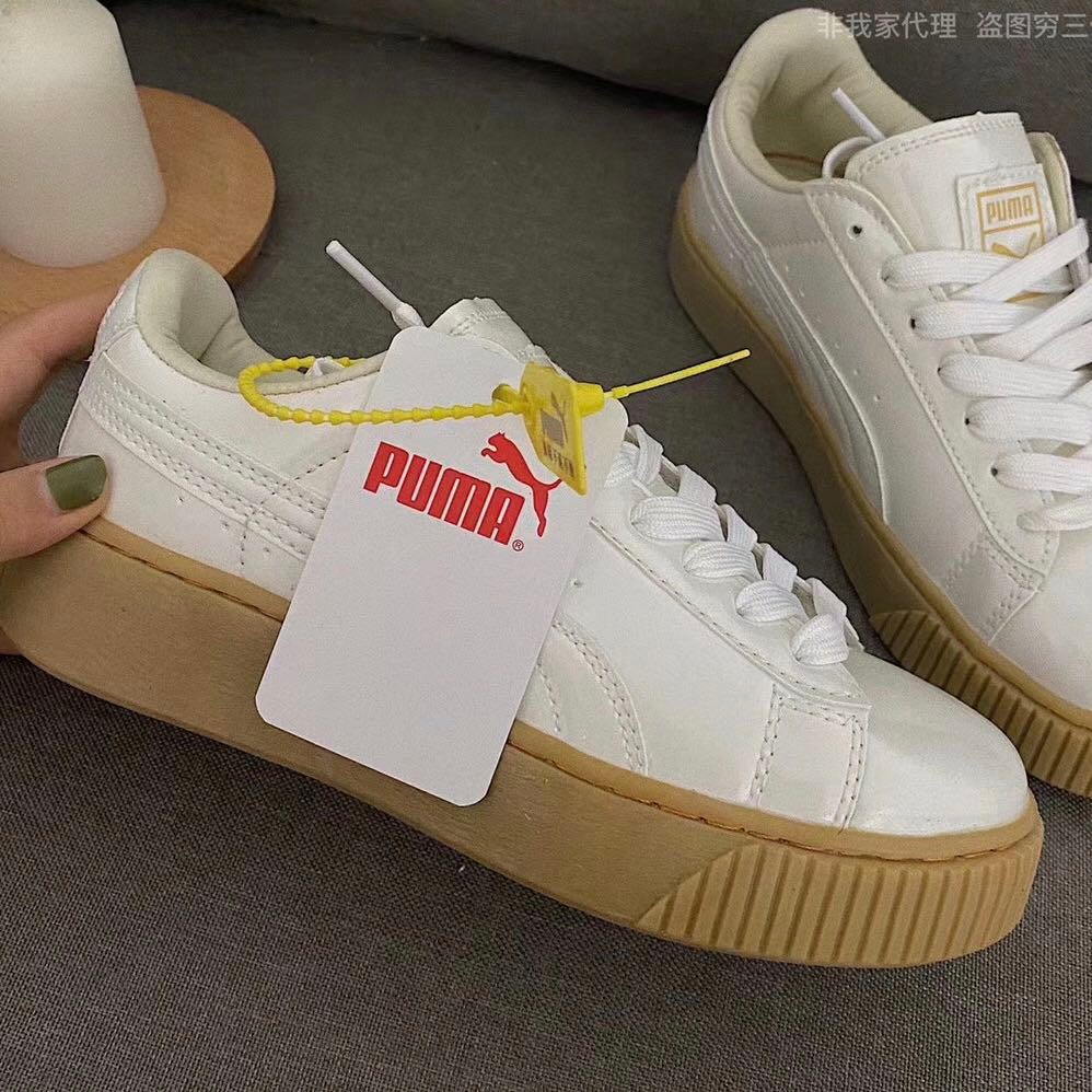 Puma Basket Platform Core W shoes white 