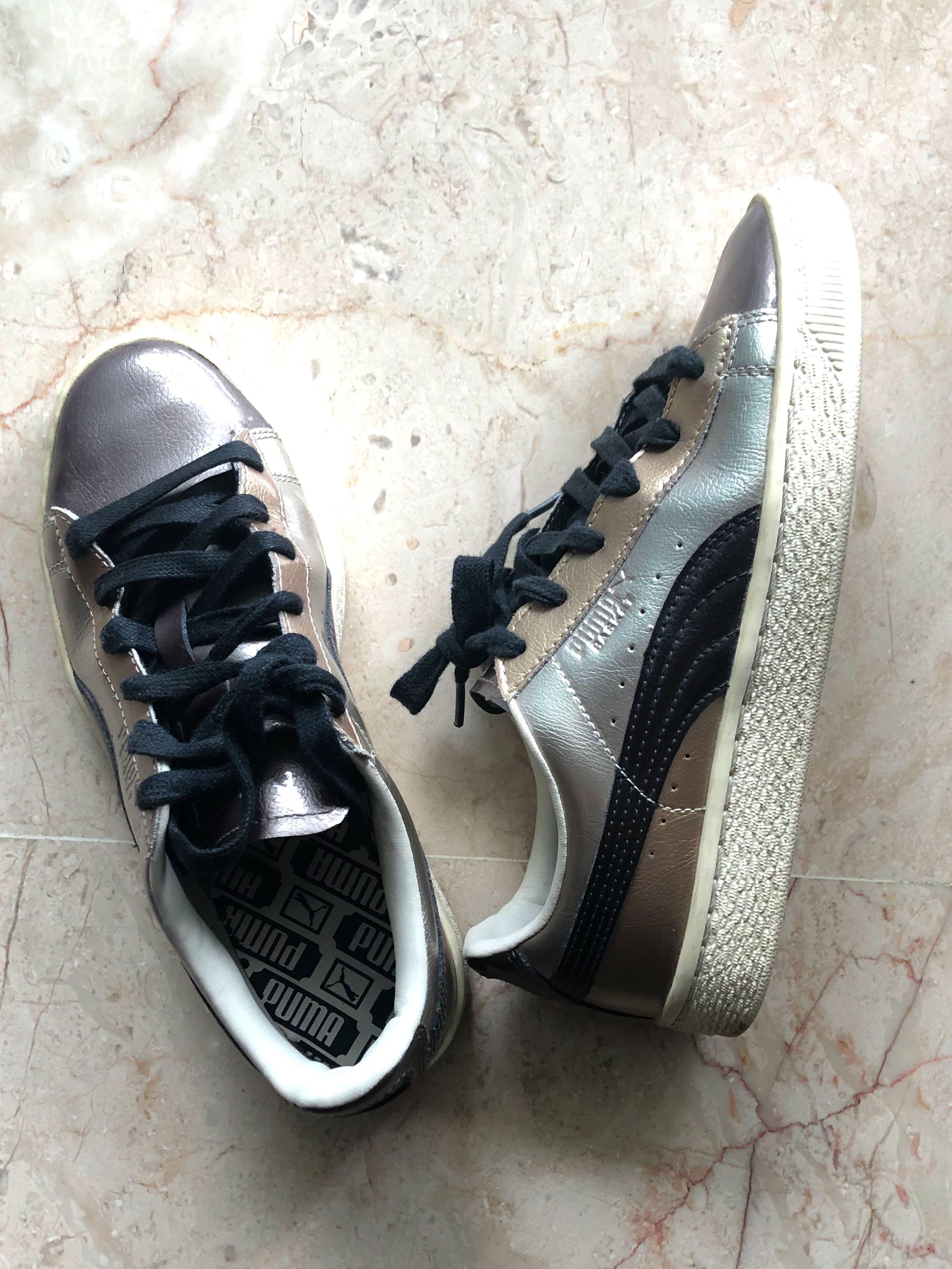 puma metallic sneakers
