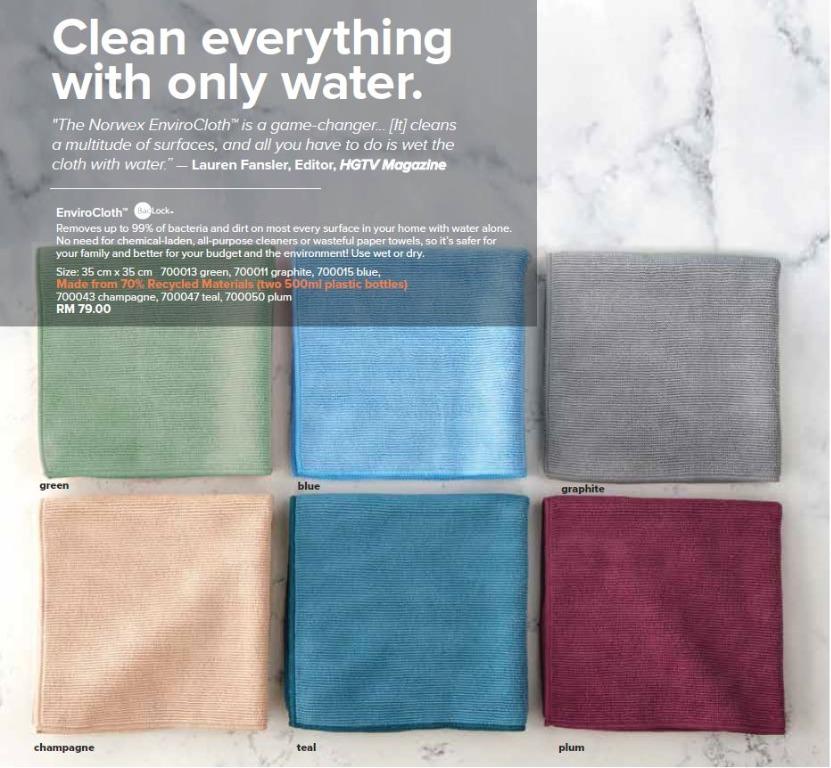READY STOCK NORWEX ENVIRO ENVIROCLOTH KITCHEN CLOTH EVERYTHING