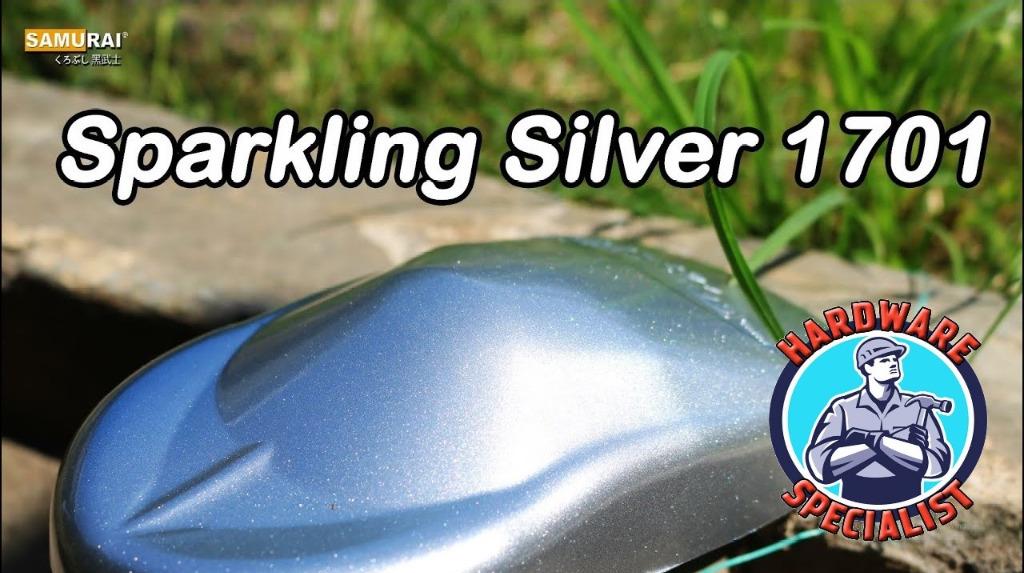 Samurai Paint Sparkling Silver Spray Paint 400ml, Car Accessories