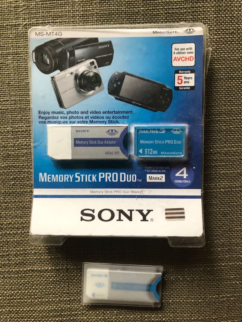 Sandisk Memory Stick Pro Duo 512MB, Electronics, Others on Carousell