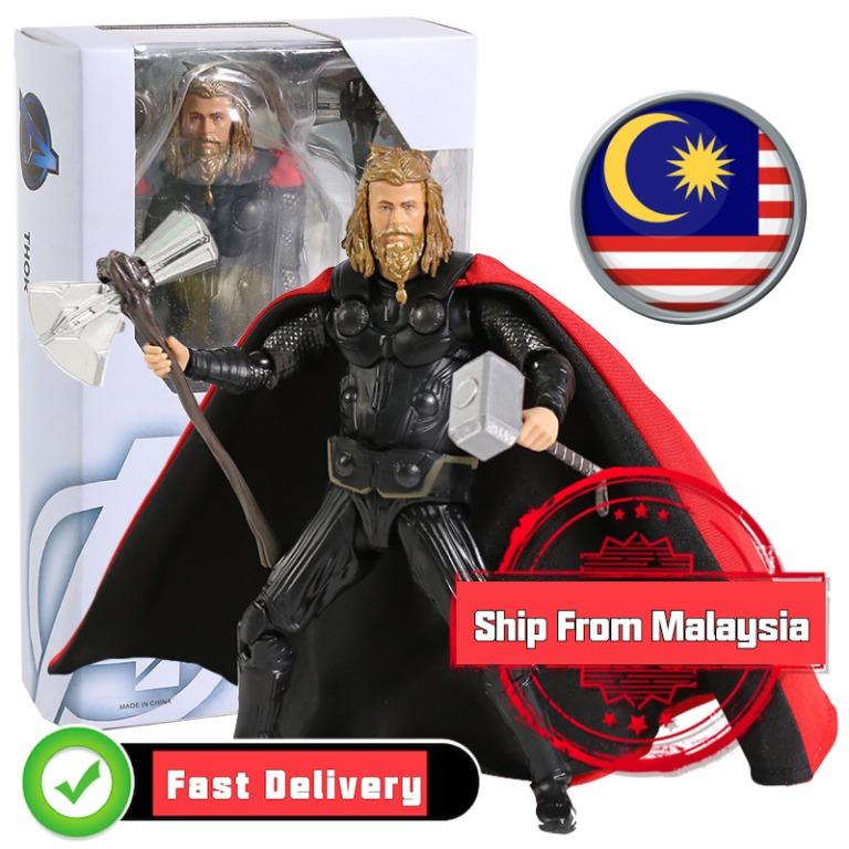 Shf Thor Figure Avengers Endgame Infinity War 4 Marvel Hero Thor Action Figure 16cm Collectable Model Toy Gift Doll Toys Games Action Figures Collectibles On Carousell