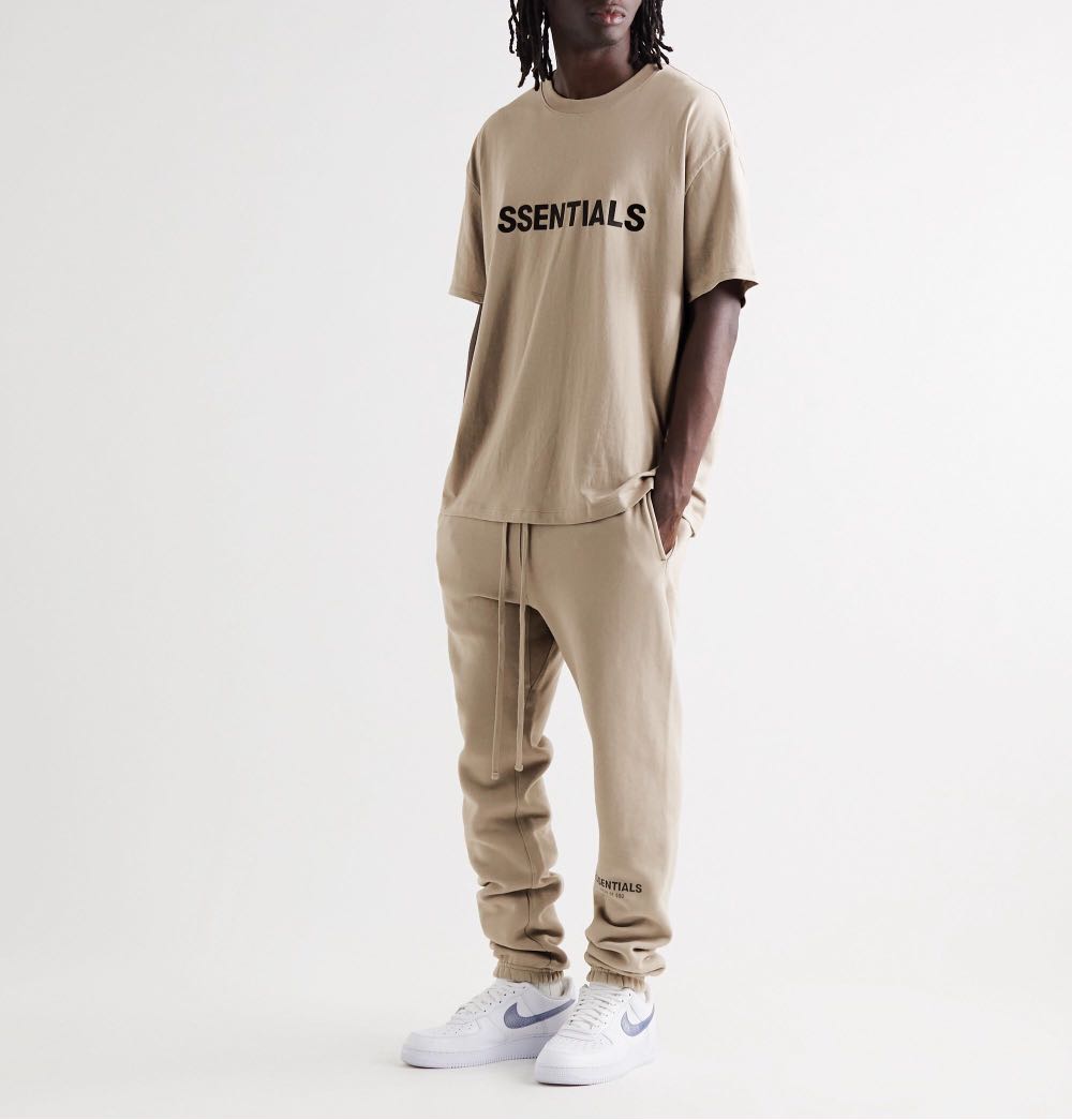 essentials tan t shirt