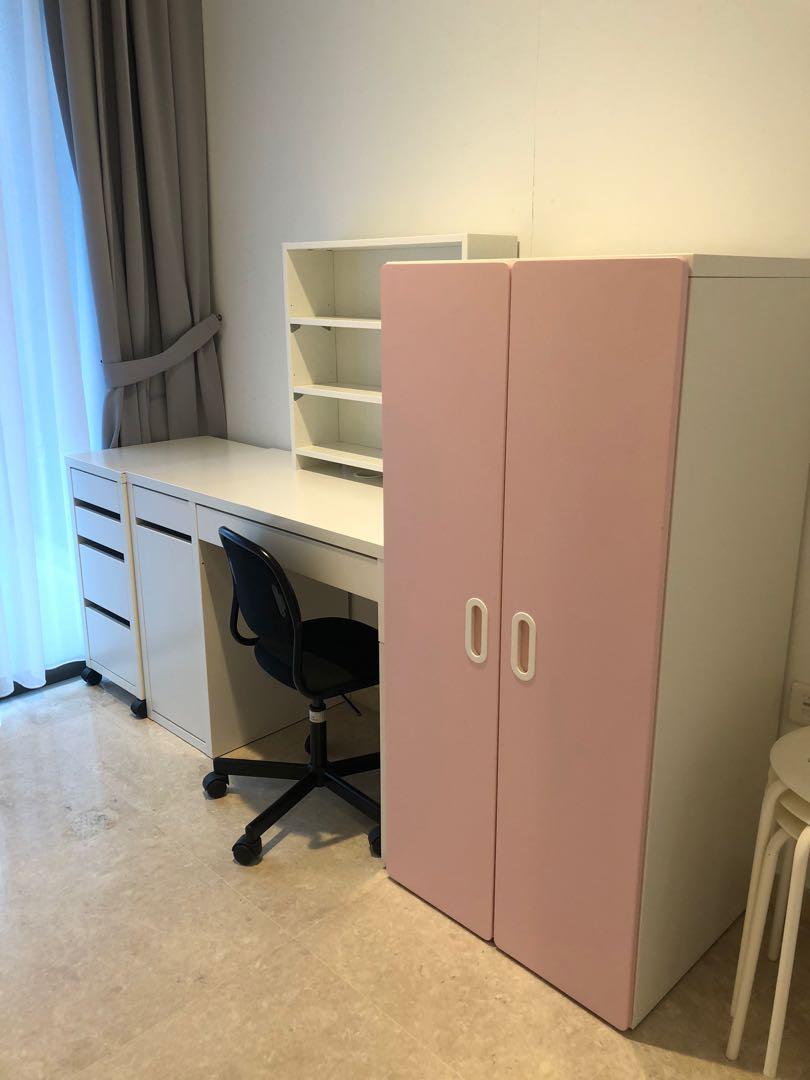 Study Desk And Cabinet Furniture Tables Chairs On Carousell