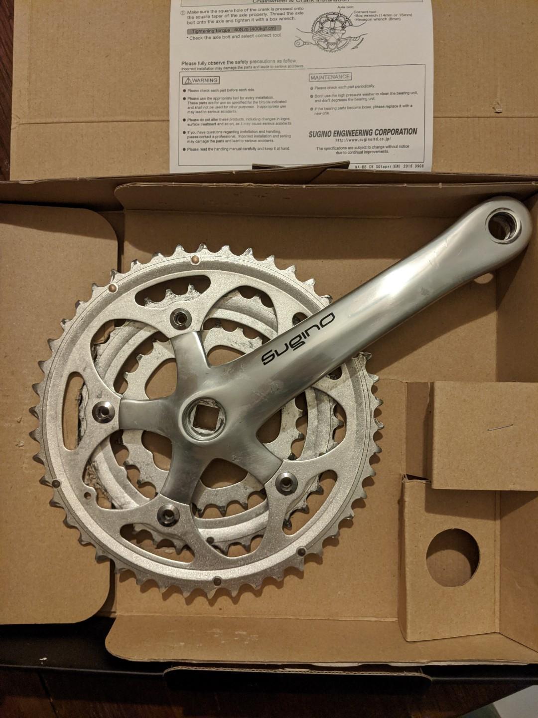 Sugino XD600 triple crank Sports Equipment Bicycles Parts