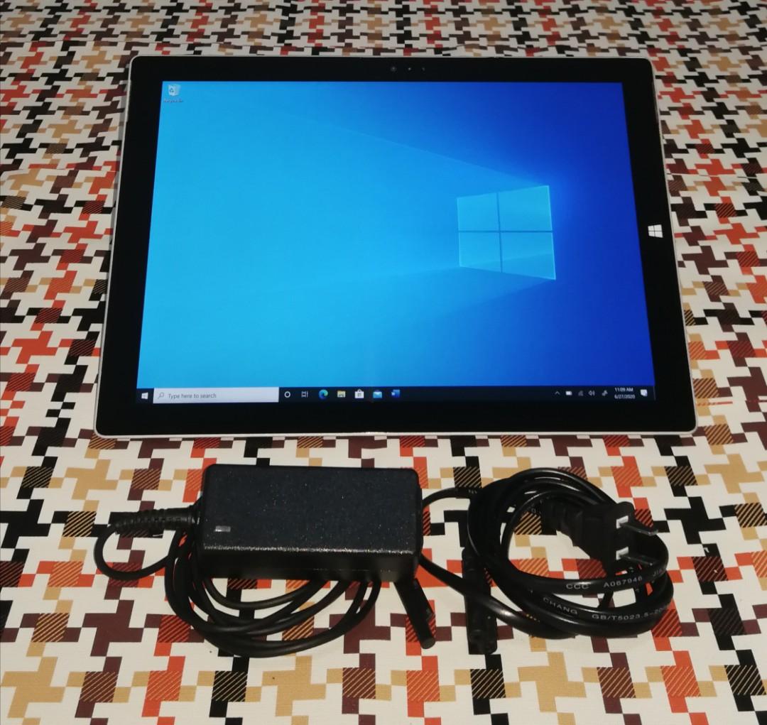 Surface Pro 3 I3 Ram4gb Storage 192gb Ssd64gb Free 128gb Micro Sd Card Installed Free Stylus Pen Mobile Phones Tablets Tablets On Carousell