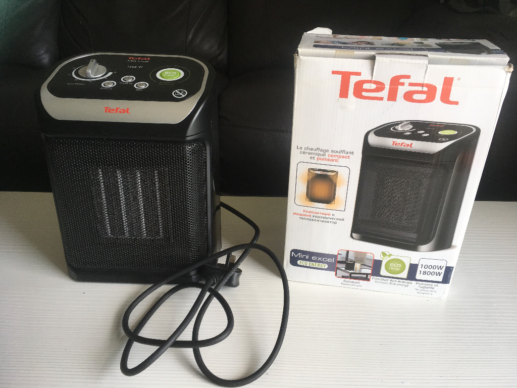 Tefal mini excel eco safe heater, 汽車配件, 電子配件 - Carousell