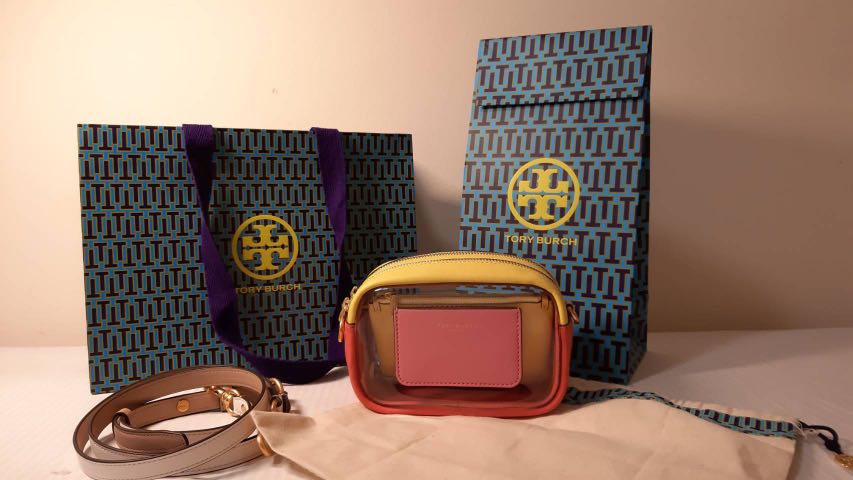 tory burch perry clear mini bag