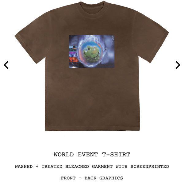 Travis Scott Astronomical Event Tee S M L Men S Fashion Clothes Tops On Carousell