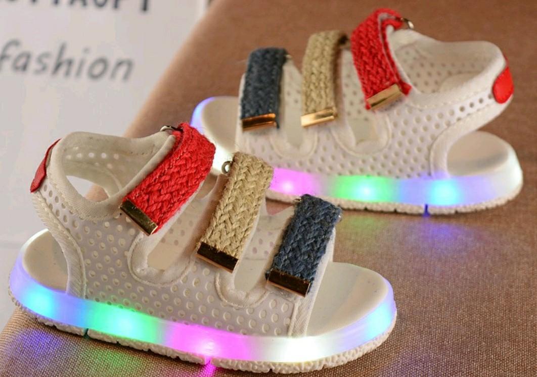Unisex Baby Shoes with Led Light Size 