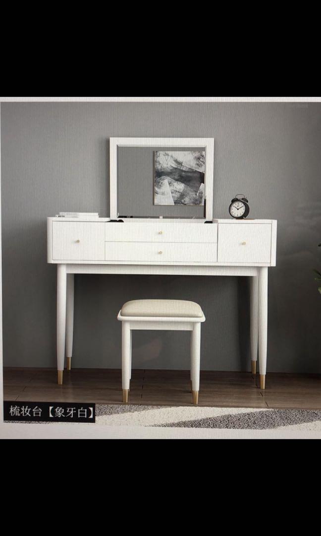Vanity Table Off White Colour, Off White Vanity Table