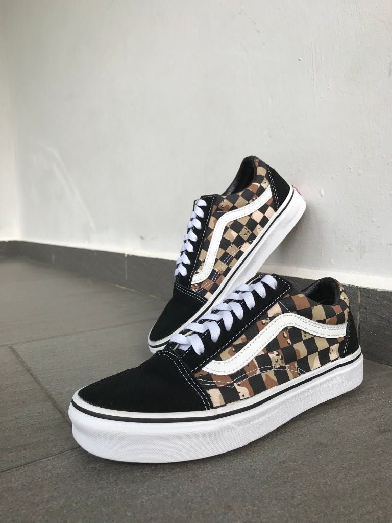 camo check old skool