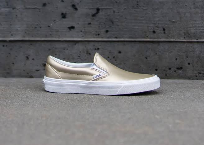 vans rose gold slip on