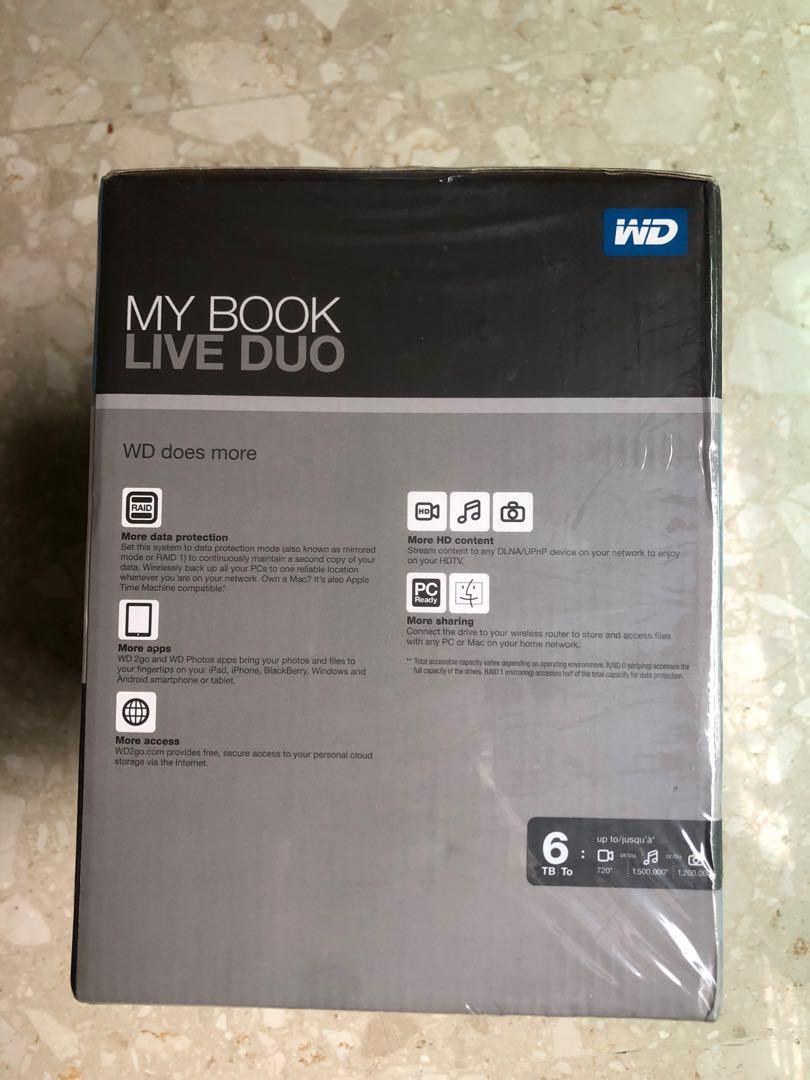 Wd My Book Live Duo 6tb Electronics Others On Carousell