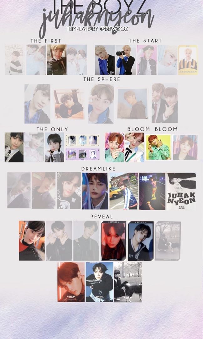 人気ダウンロード The Boyz Bloom Bloom Photocard Template