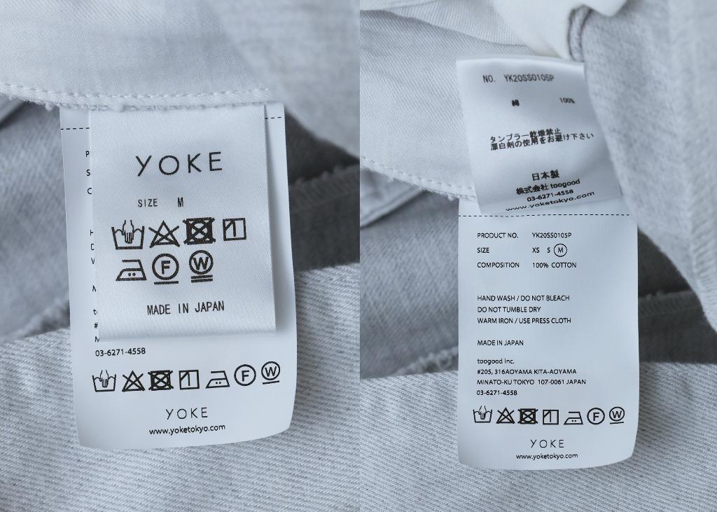 YOKE 20SS 2TUCK WIDE TROUSERS (Snow Grey), 男裝, 褲＆半截裙, 沙灘