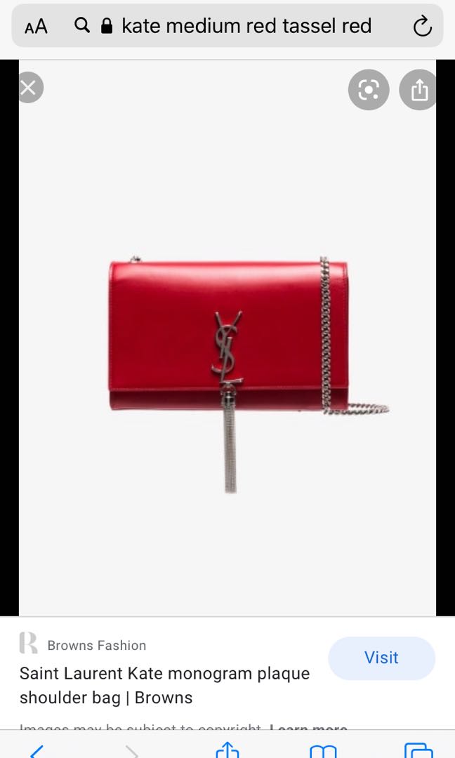Red ysl tassel online bag