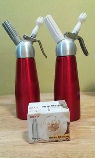 2pcs Mosa Whip Cream Dispenser with FREE Mosa Charger