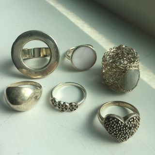 6隻純銀戒指💍包郵 6 pcs silver rings postage included64211133218049110