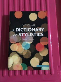 A dictionary of stylistics