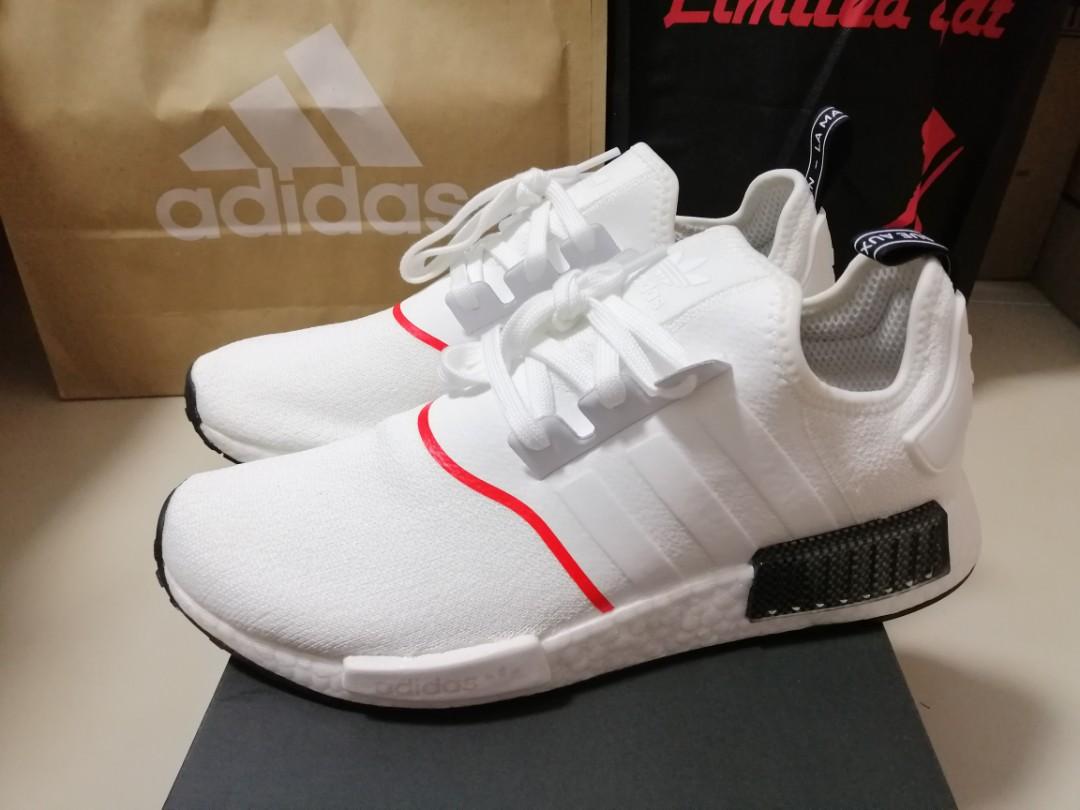Adidas NMD R1 size 9.5us, Men's Fashion, Footwear, Sneakers on Carousell