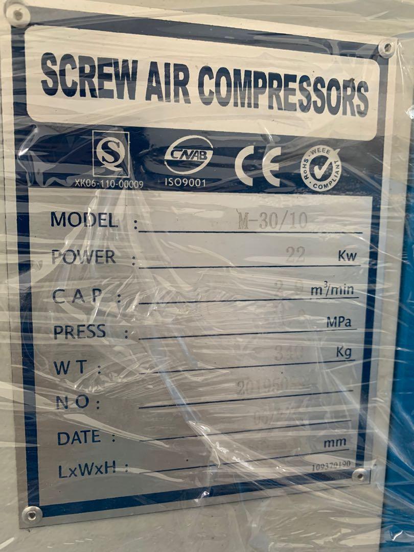 Air Compressor Inverter Electric (Category: Industrial Equipment) located in Manila. Submitted by santiago0721 (Listing ID 1023865557, Image 3). Description: Ex stock Free delivery within Metro Manila and nearby areas With after sales support: - parts - warranty - service Note: Specs listed below Model Displacement Operating Pressure Lubricant Power Voltage Compressor Air Outlet Noise Level Cooling Weight Dimension Air Outlet (Inch) Driving Way S