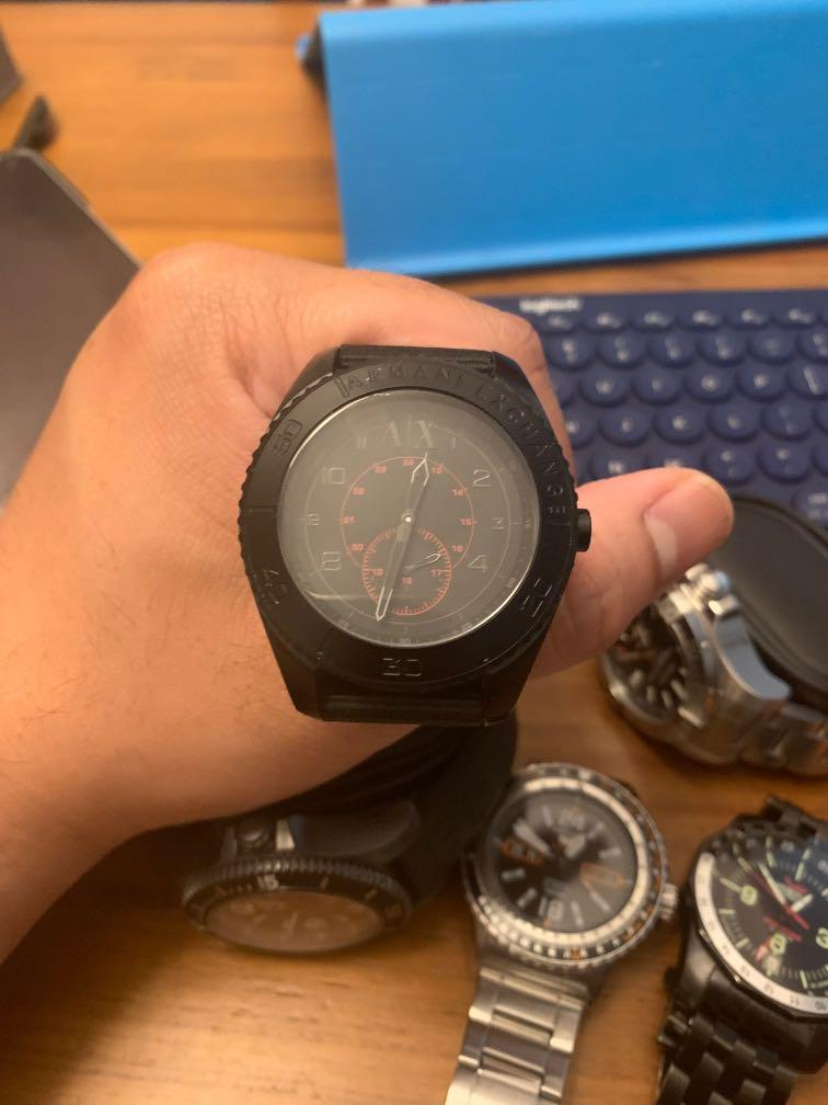 armani exchange watch battery change