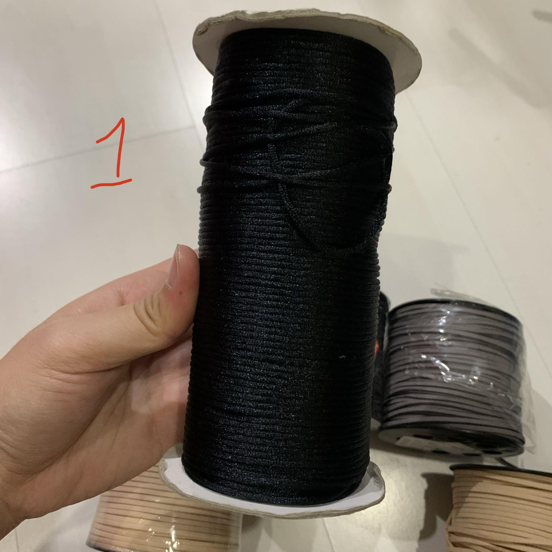 Artificial Suede String (Category: Occasions & Party Supplies) located in Singapore. Submitted by hellobendy (Listing ID 1023887397, Image 2). Description: Item 1 (10% used) - $5 SOLD Item 2 (brand new, 100 yards) - $10 (UP. $15) Item 3 (brand new, 100 yards) - $10 (UP. $15) SOLD - Item 4 (10% used, approx 90 yards) - $8 Item 81 (brand new, 100 yards) - $10 Previously used for making keychains. Buy all for $35 (UP. $43).