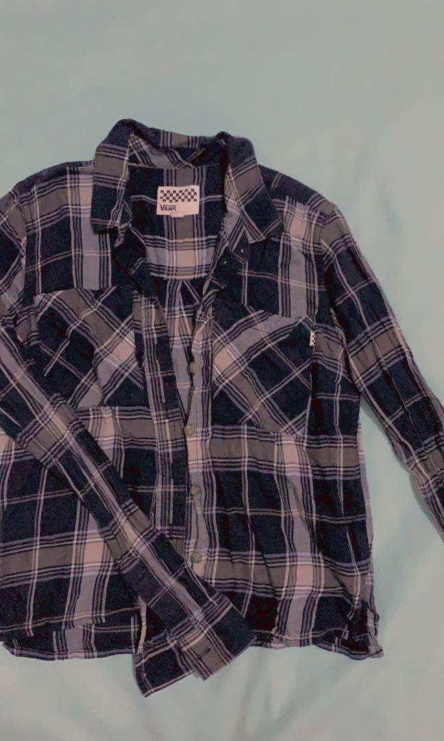 plaid and checkered vans