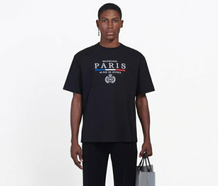 balenciaga flag shirt