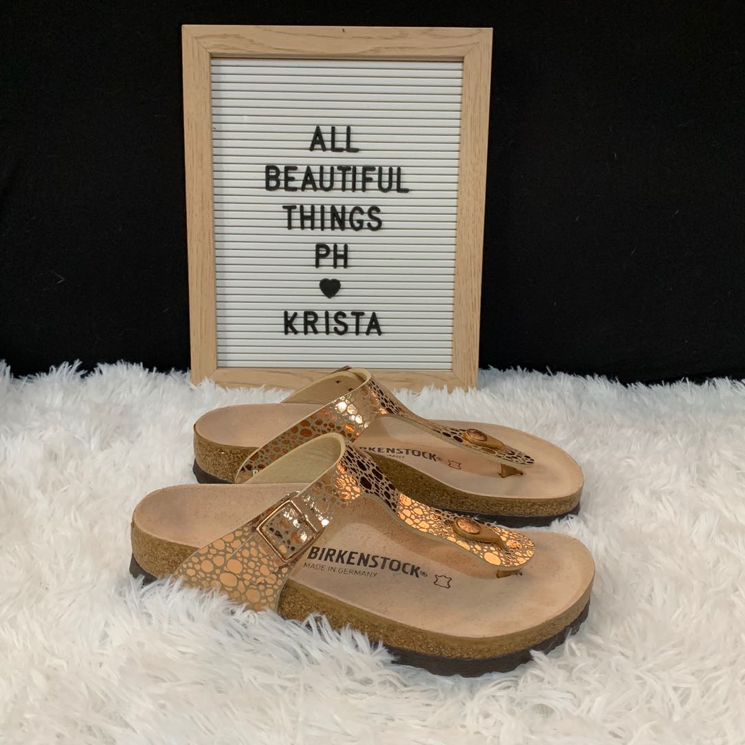 birkenstock gizeh metallic stones