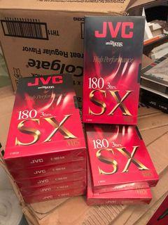 Blank VHS tapes JVC 8 pieces remaining