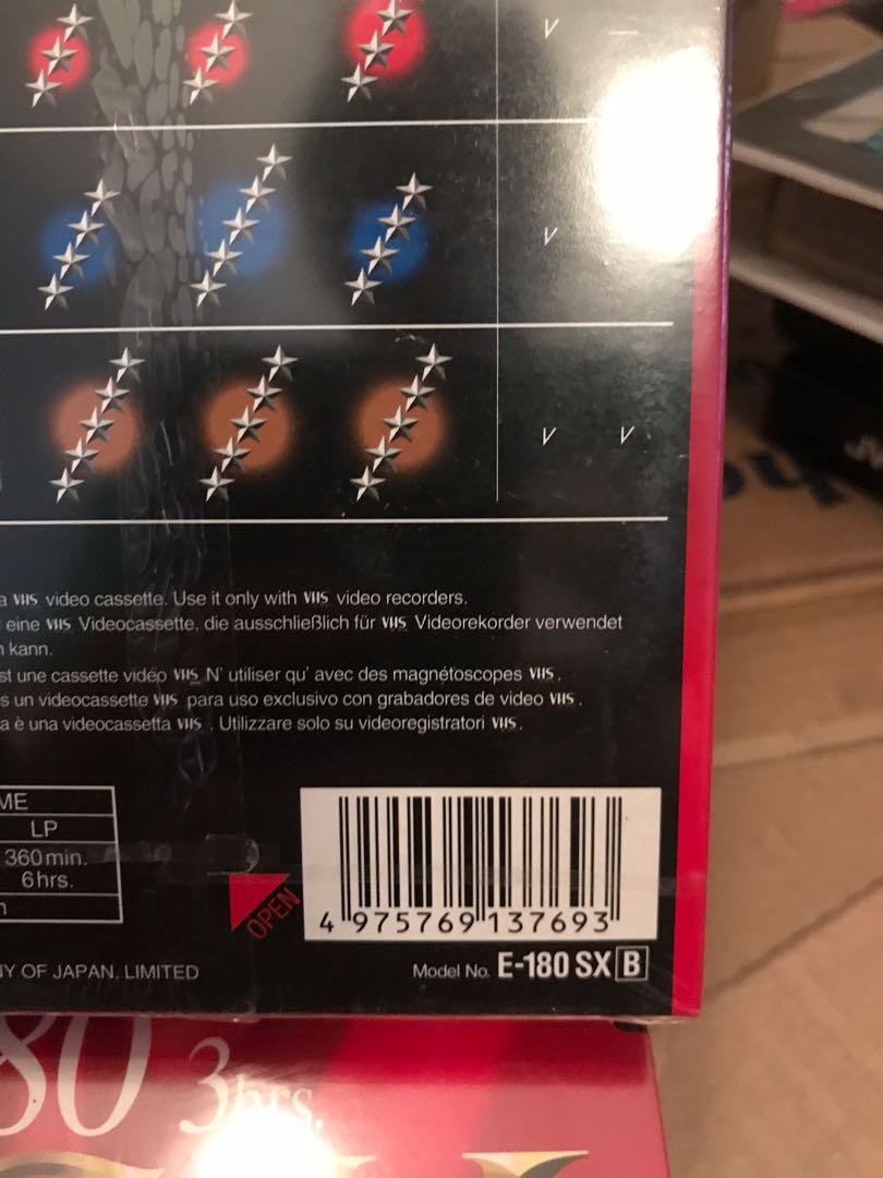 Blank VHS tapes JVC 8 pieces remaining, Hobbies & Toys, Music & Media