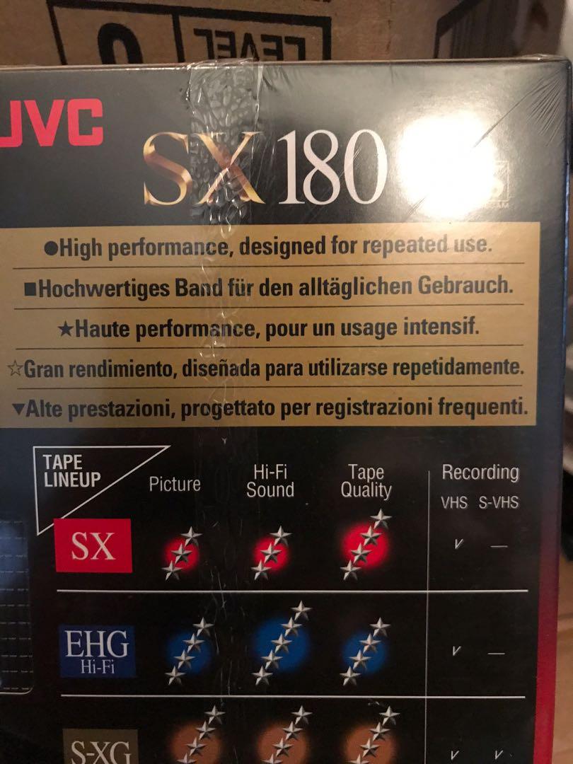 Blank VHS tapes JVC 8 pieces remaining, Hobbies & Toys, Music & Media