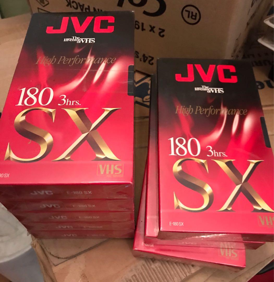 Blank VHS tapes JVC 8 pieces remaining, Hobbies & Toys, Music & Media
